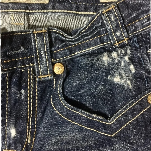 Miss Me MEK OAXACA Denim Jeans Juniors Sz 14 - Picture 7 of 10